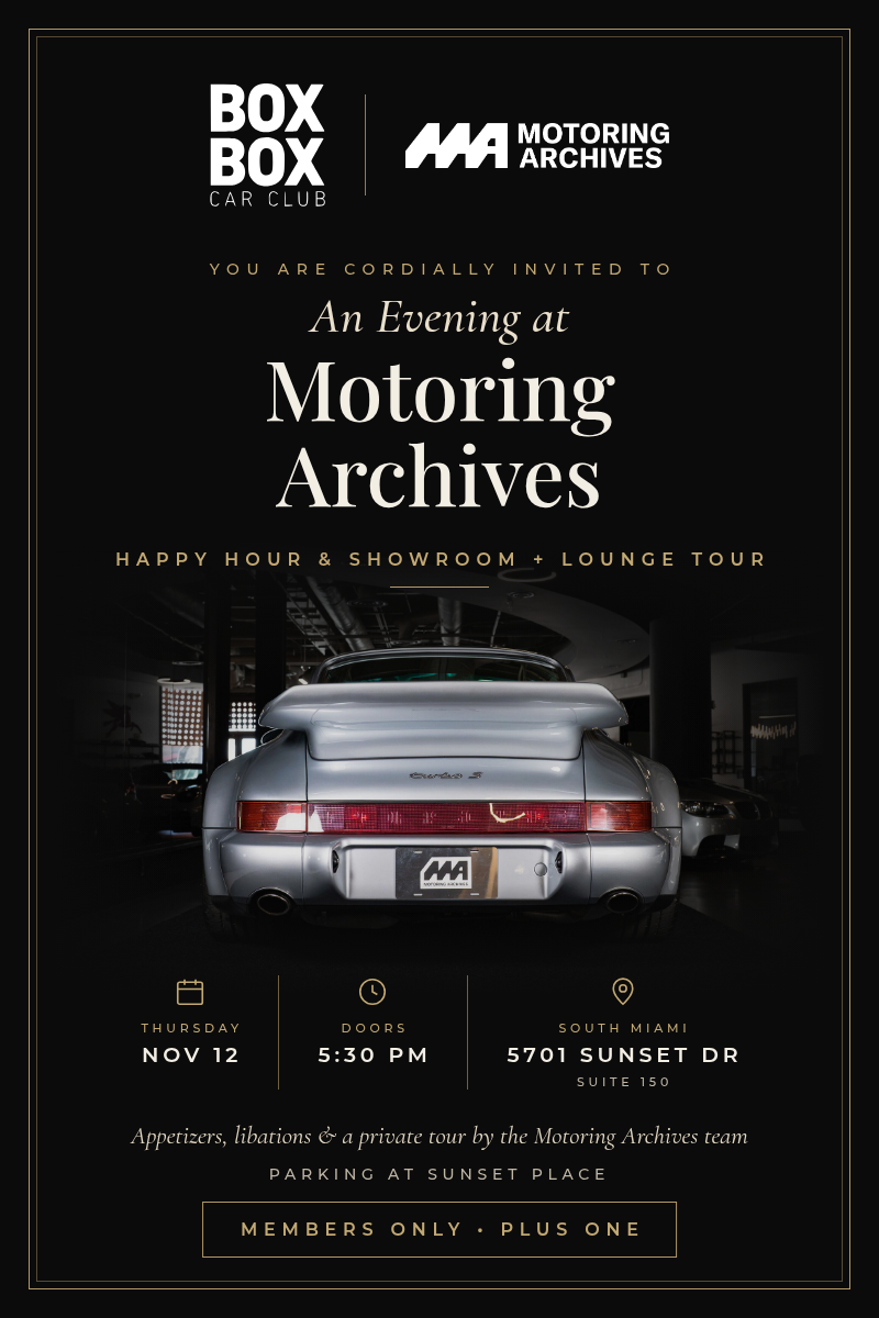 An Evening at Motoring Archives