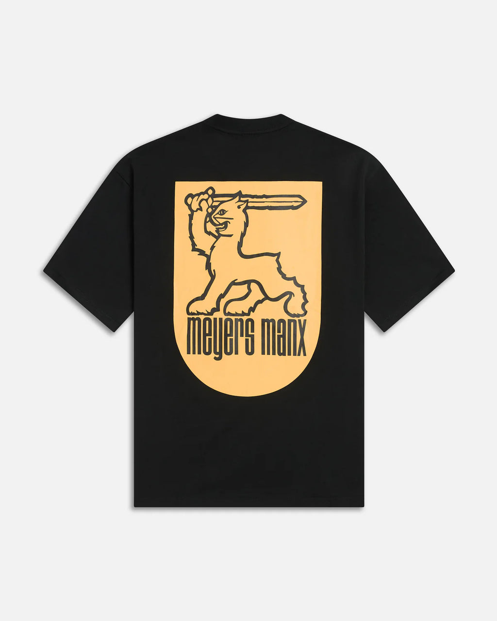 Manx Shield Tee Black