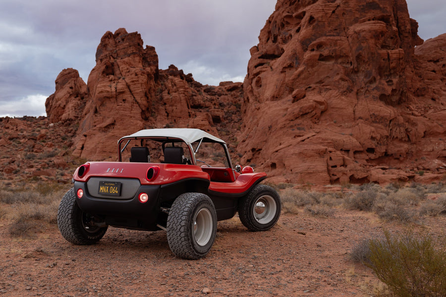 Meyers Manx 2.0 EV in the Valley of Fire